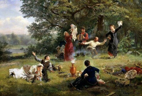 obraz "Piknik" Alexey Korzukhin